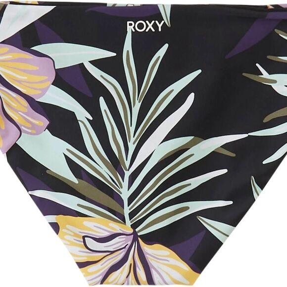 NWT Roxy Active Full Bikini Bottom in True Black Fasso Size Large - Picture 3 of 6